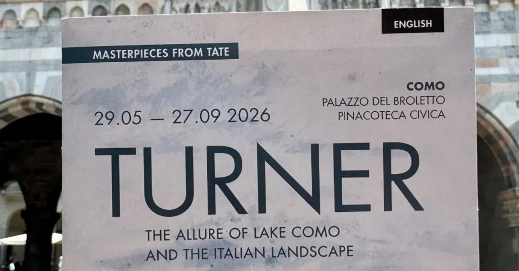 Things to do in Como 2026: J.M.W. Turner Lake Como English guided art tour in Como city with local guide Adam Clark